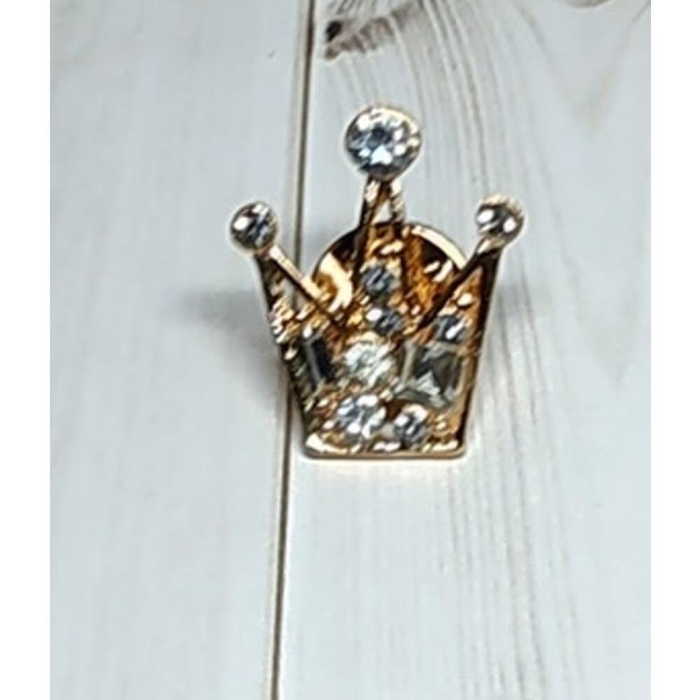 Princess Queen Crown Sparkly Pin for a Hat, Lapel, Lanyard, Jacket or Backpack